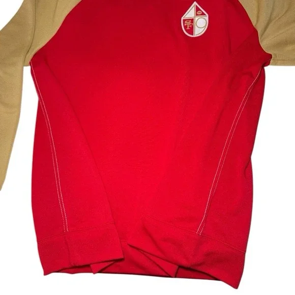 Nike San Francisco 49ers Crewneck Sweatshirt‎ Men's XL Red/Gold - Picture 7 of 11